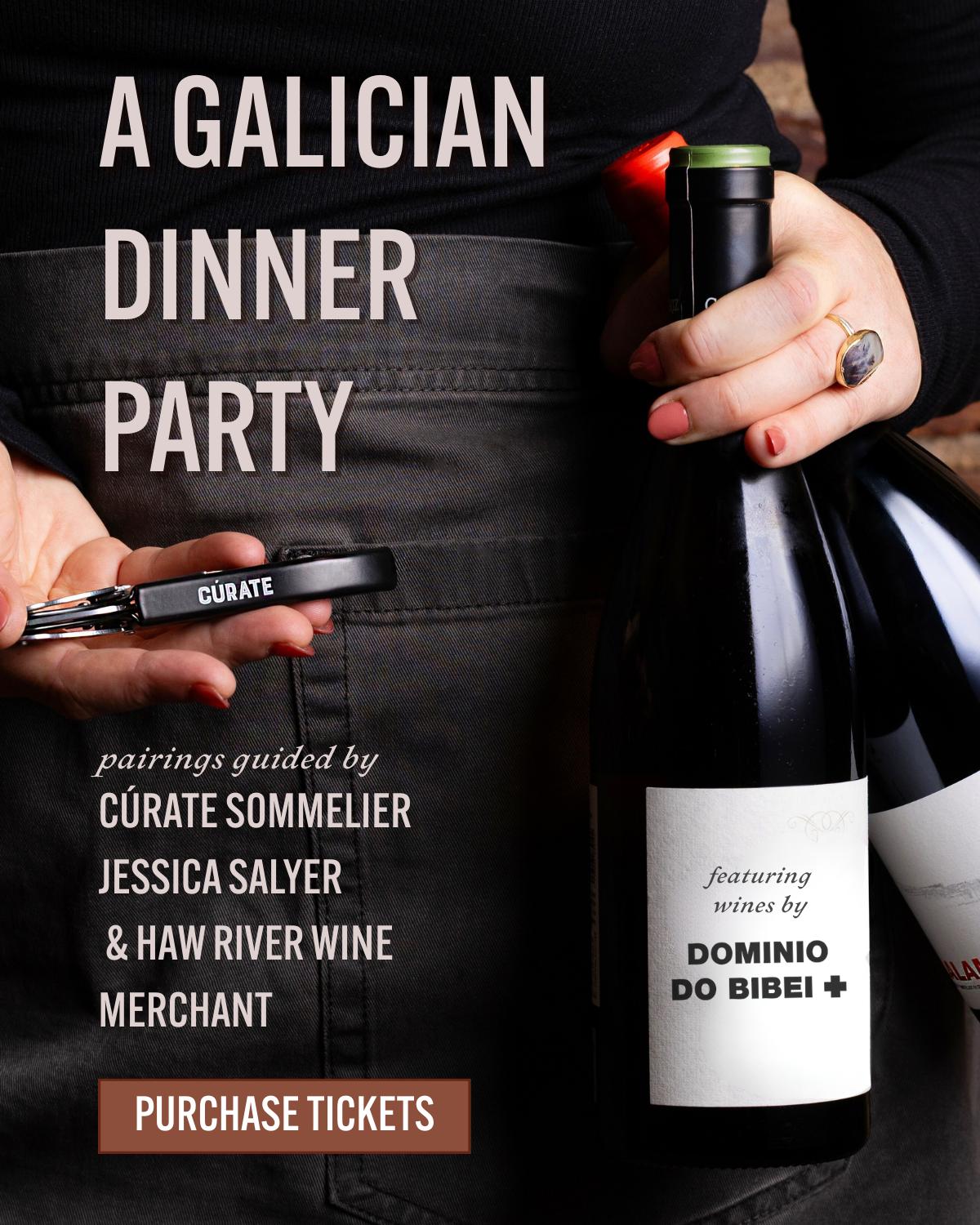 galician wine dinner with haw river wine man
